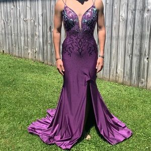 Purple Amarra prom dress